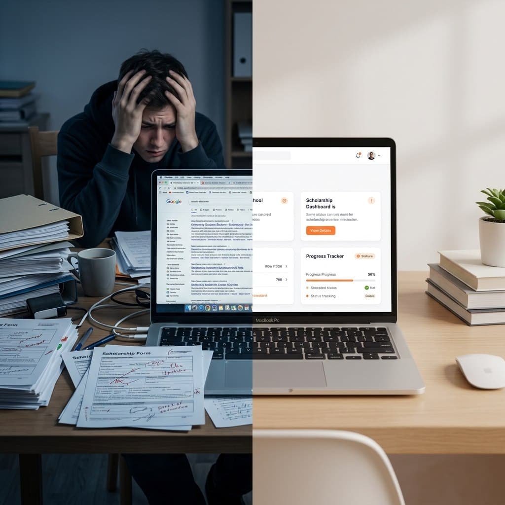 Student organizing scholarship search with a clearer path forward